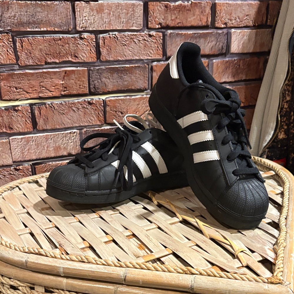 Adidas Black Sneakers with White Accents